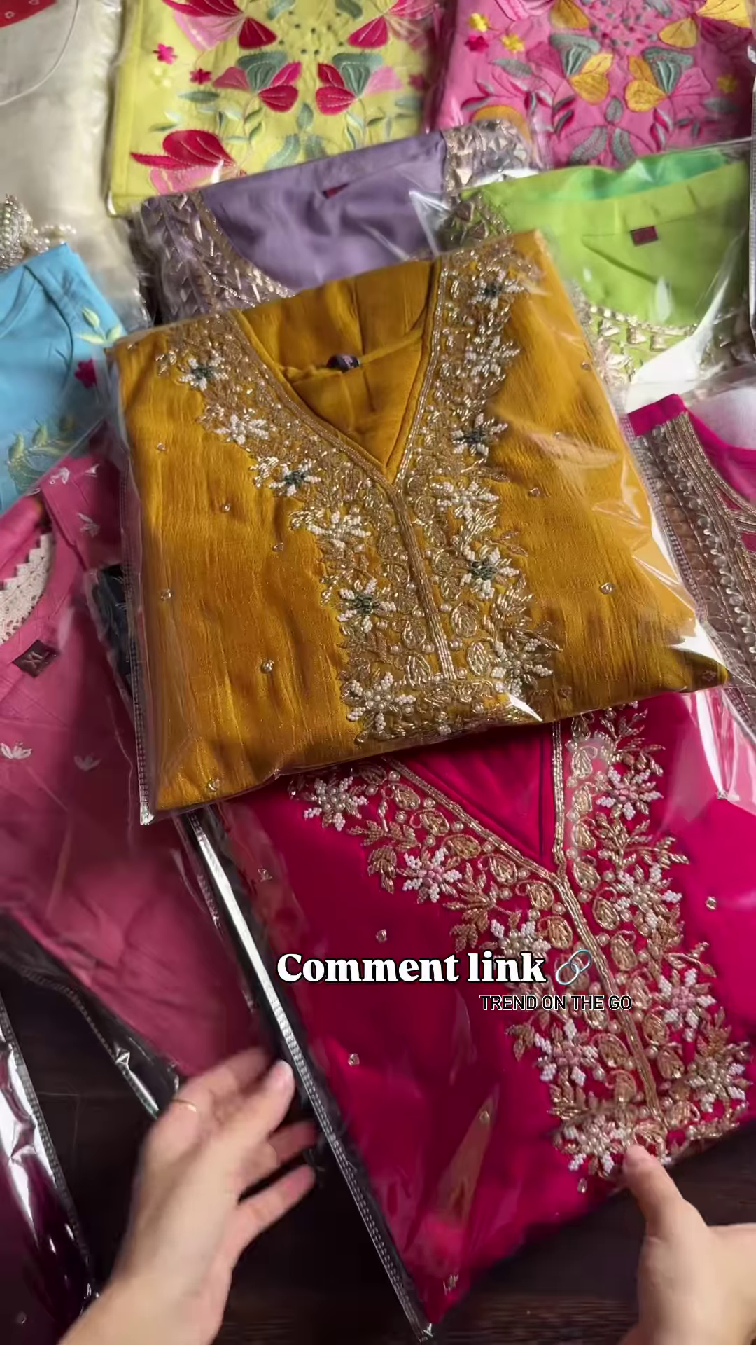 Luxury Red Embroidered Suit Collection