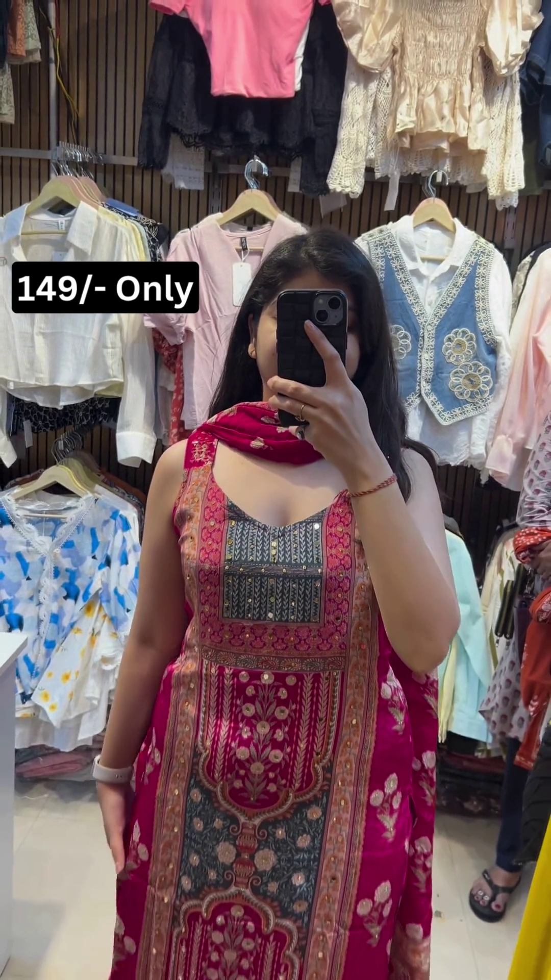 Beautiful Pink Printed Ethnic Suit with Elegant Detailing