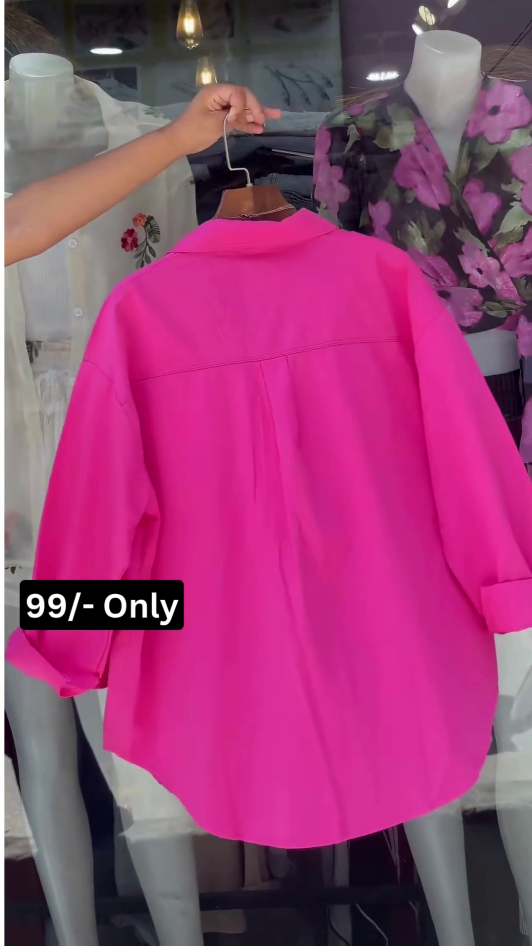 Trendy Bright Pink Casual Overshirt for Everyday Style