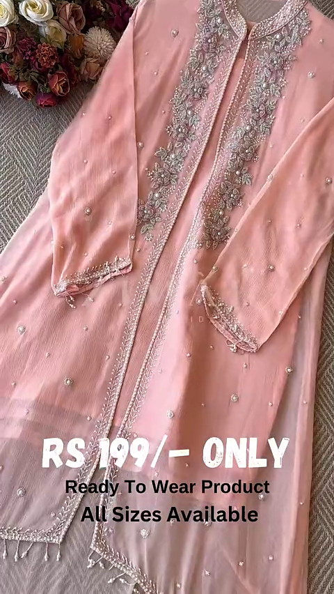 Elegant Designer Embroidered Suit Set