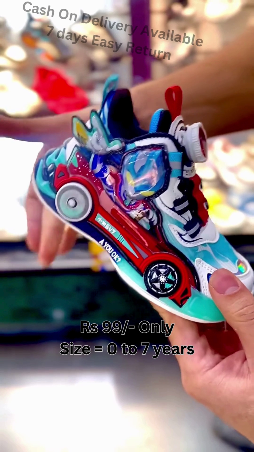 Trendy Racing Car LED Kids Shoes – Stylish & Comfortable for Little Champions