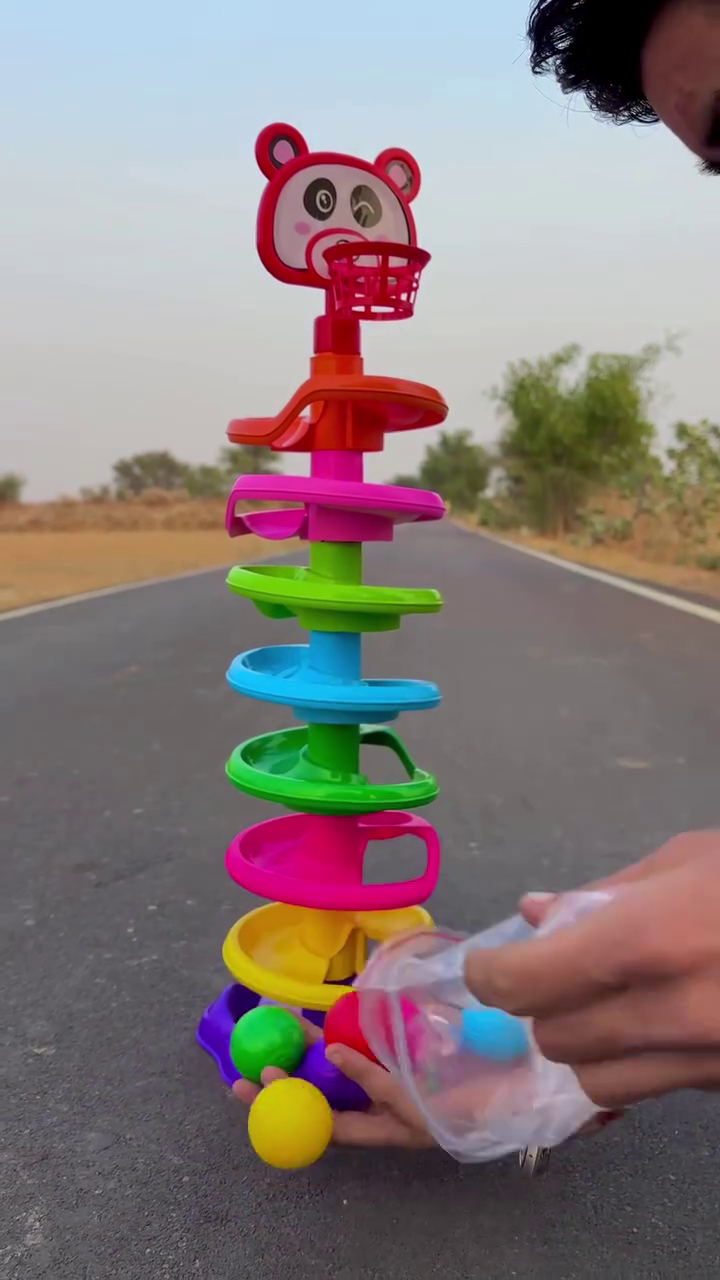 Colorful Spiral Ball Track Toy – Exciting Learning Play for Kids