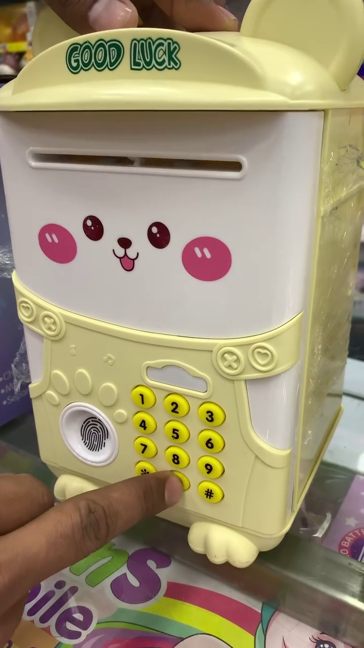 Adorable Password Piggy Bank – Smart Money Saving Toy for Kids