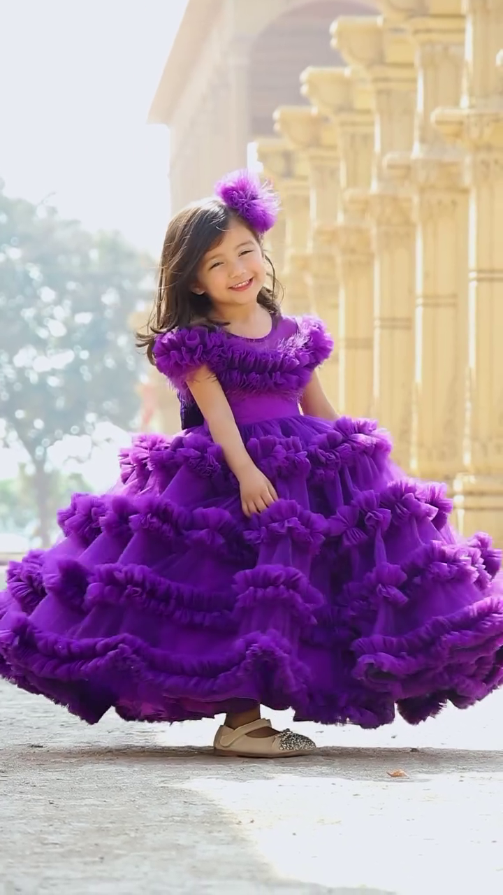 Luxury Purple Princess Dress – Royal Style for Little Girls