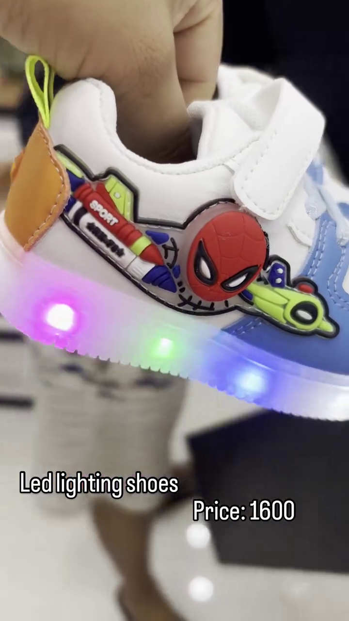 Stylish LED Superhero Shoes – Light-Up Fun for Kids