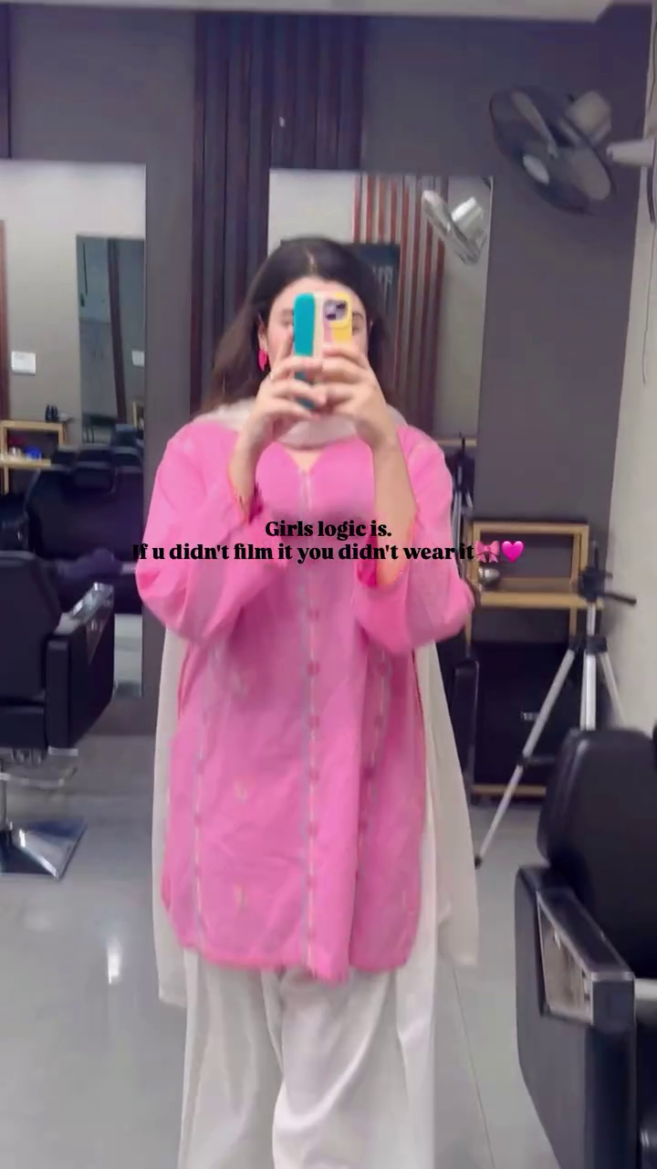 Chic Pink Kurti Set with Dupatta – Casual Ethnic Style with Modern Vibes