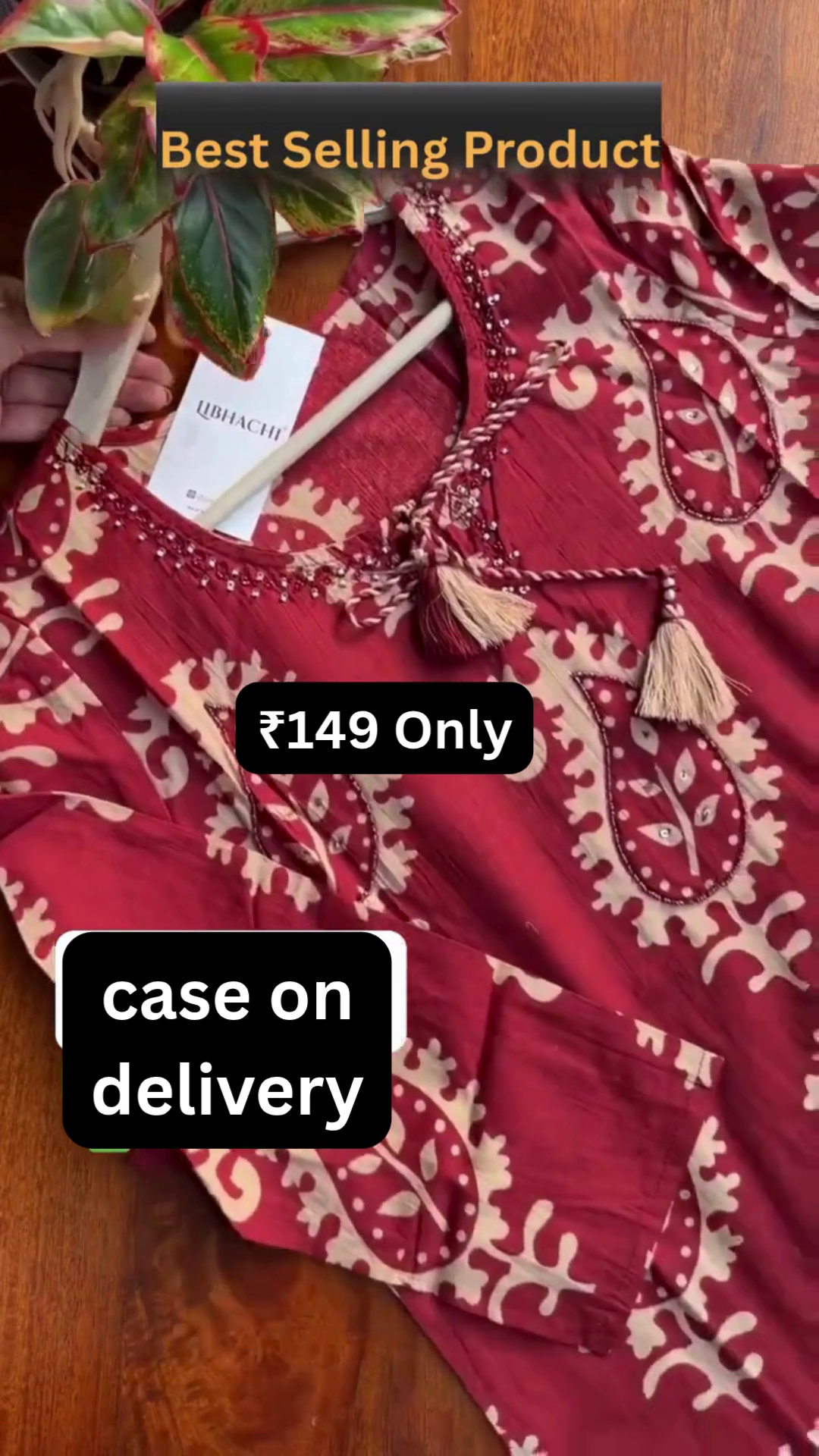 Classic Maroon Printed Suit Fabric – Best-Selling Ethnic Design