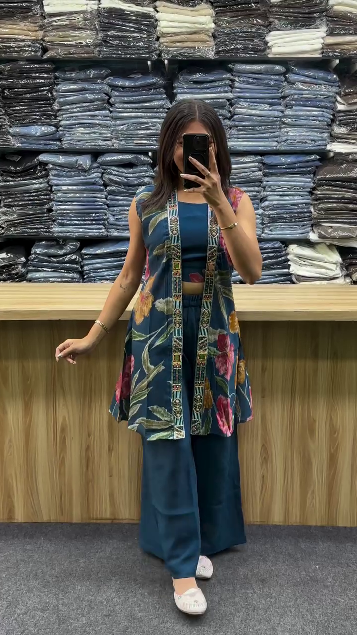 Printed Indo-Western Co-Ord Set – Modern Chic Ethnic Fusion