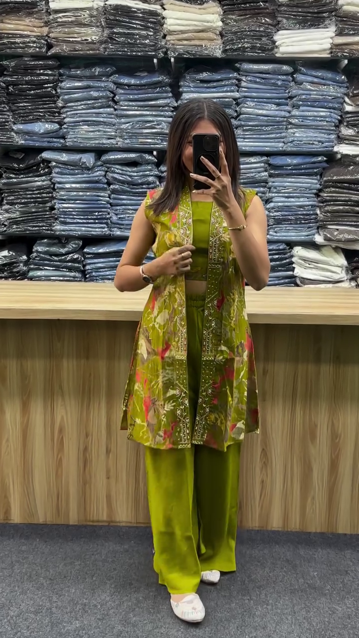 Printed Indo-Western Co-Ord Set – Modern Chic Ethnic Fusion