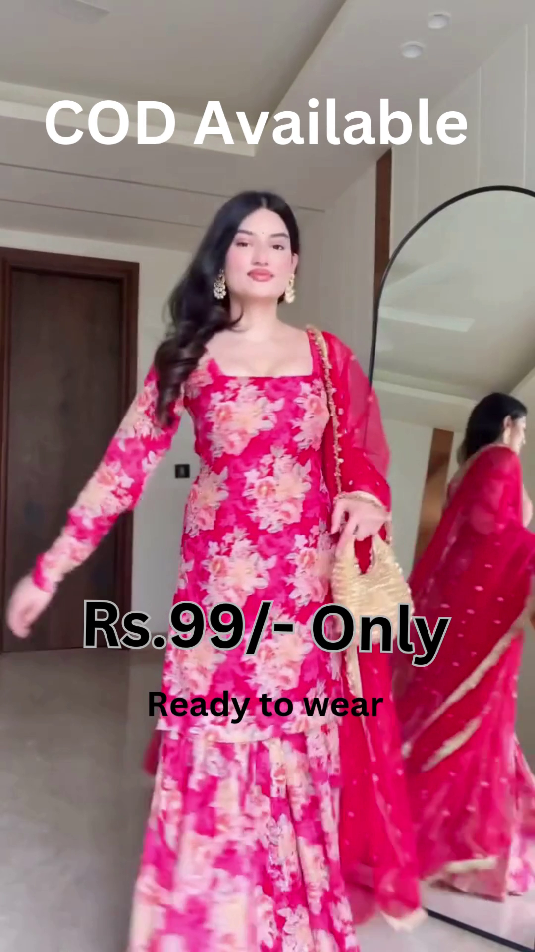 Floral Red Festive Suit – Bold Elegance for Every Occasion