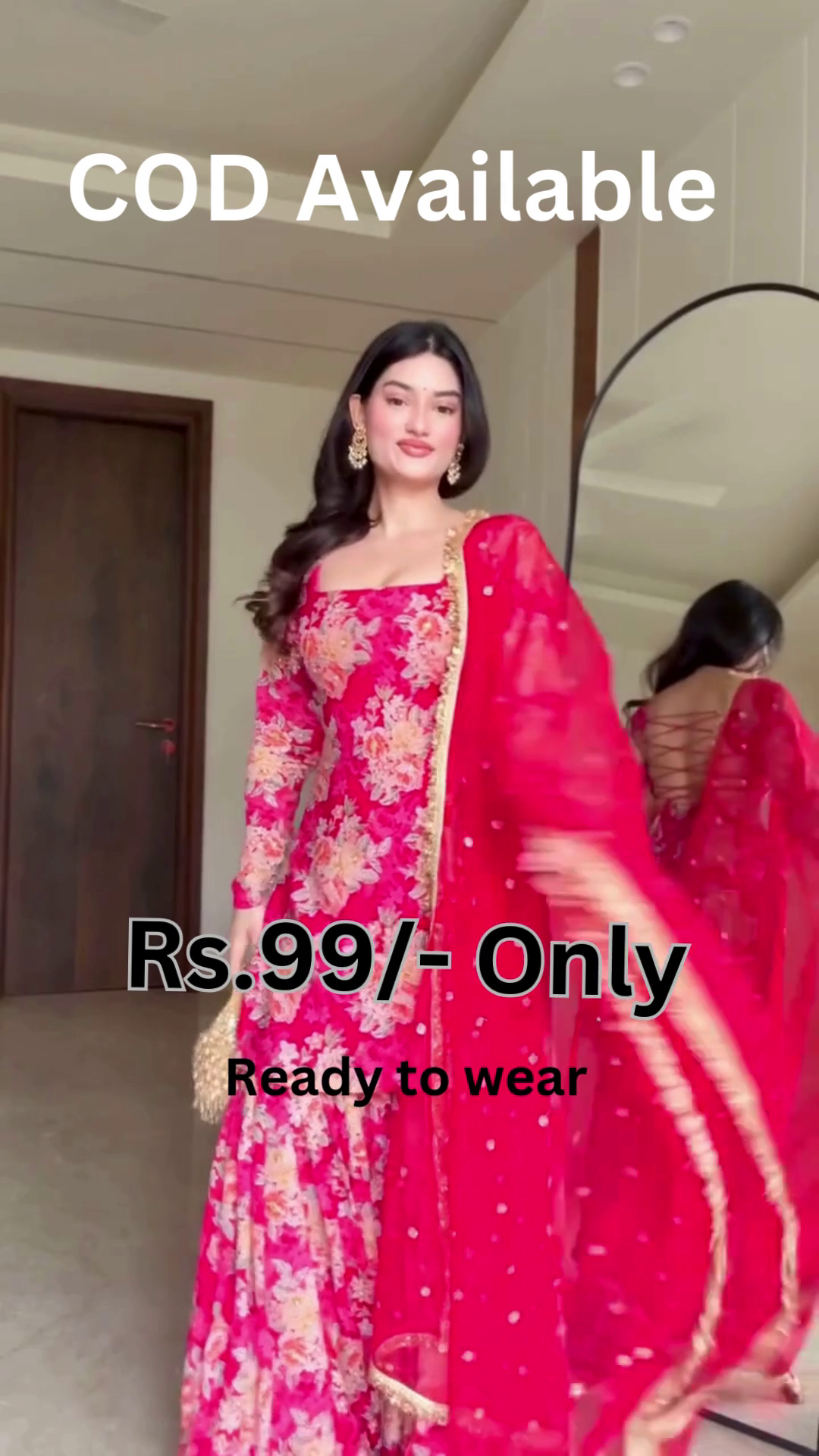 Floral Red Festive Suit – Bold Elegance for Every Occasion