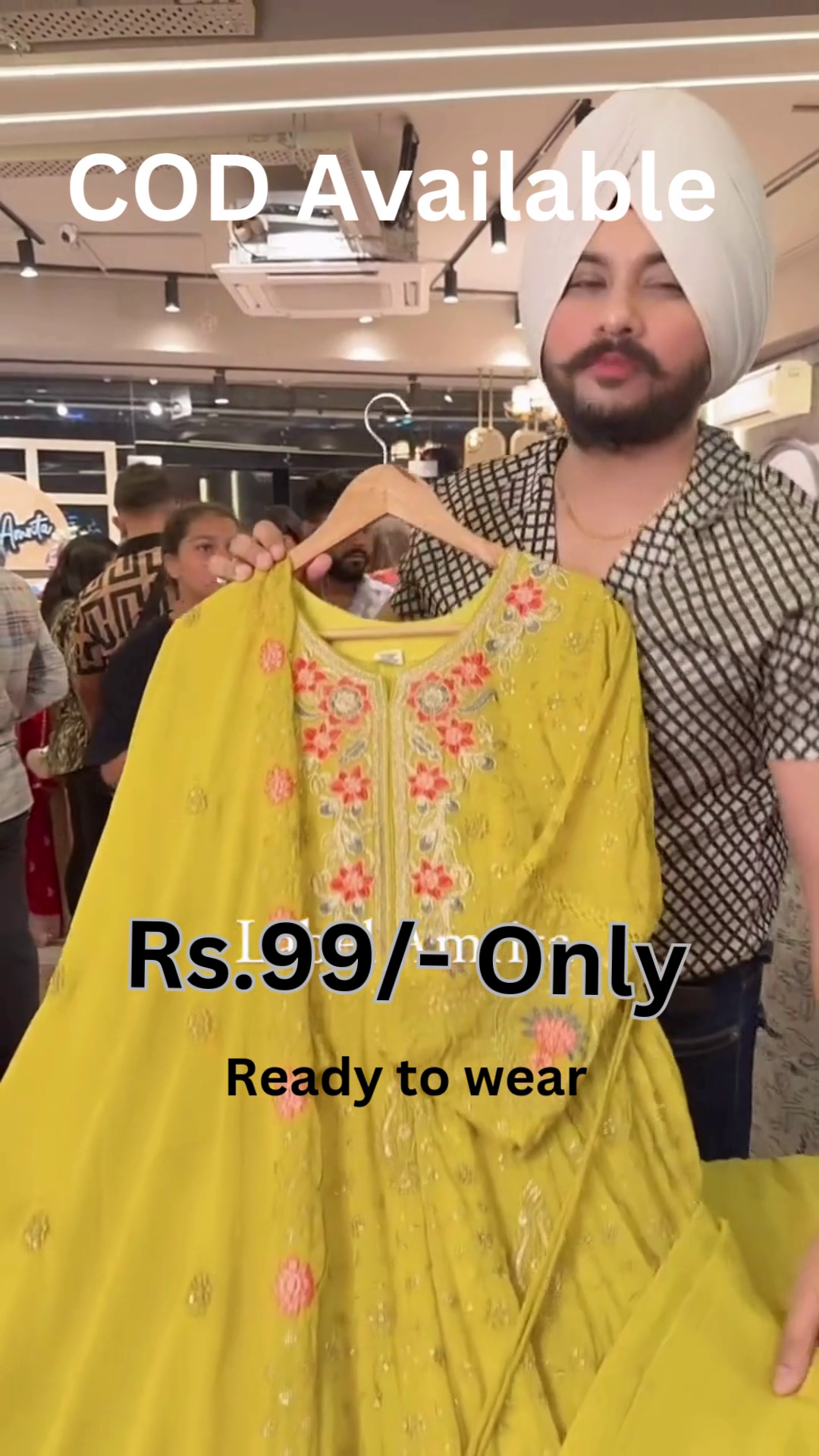 Yellow Embroidered Suit – Bright Festive Charm Collection