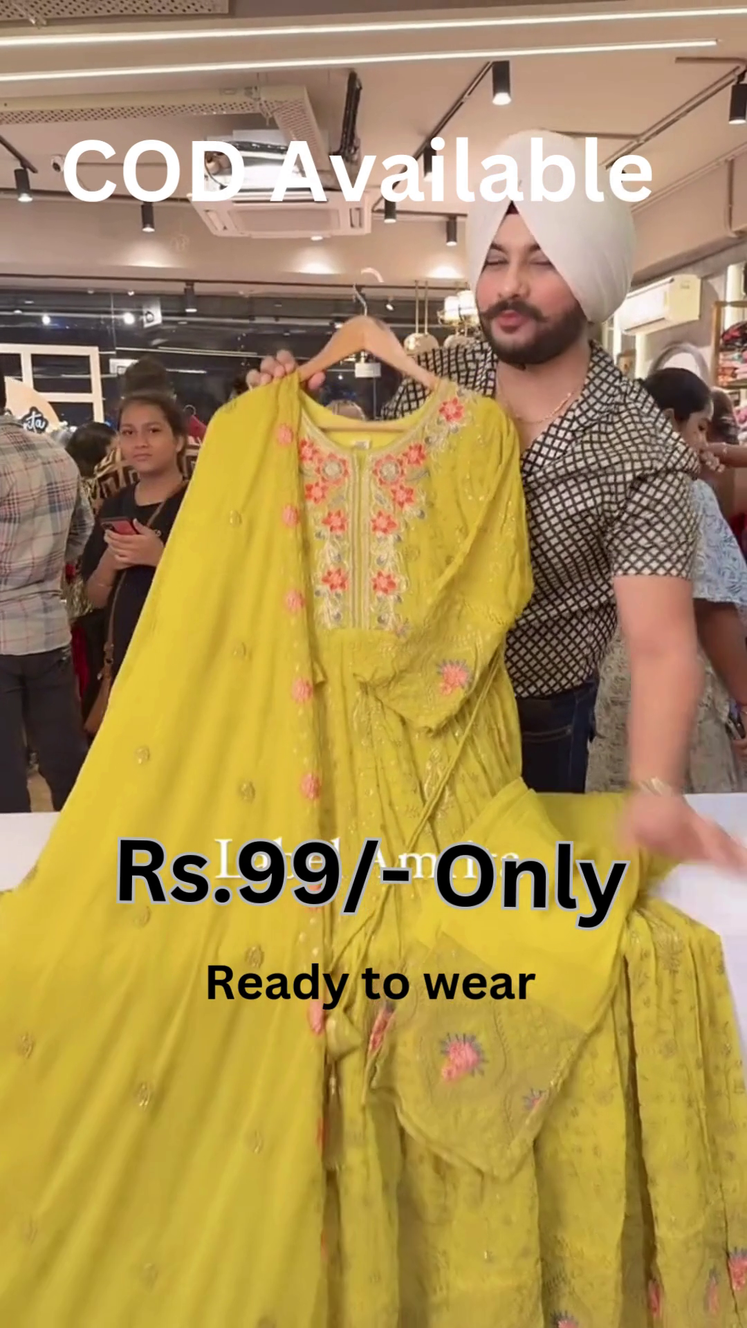 Yellow Embroidered Suit – Bright Festive Charm Collection