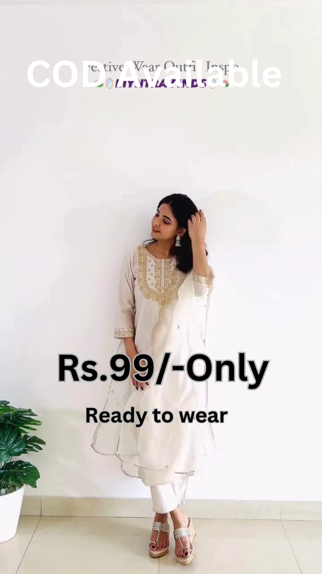 Classic White Anarkali Suit – Timeless Minimal Elegance