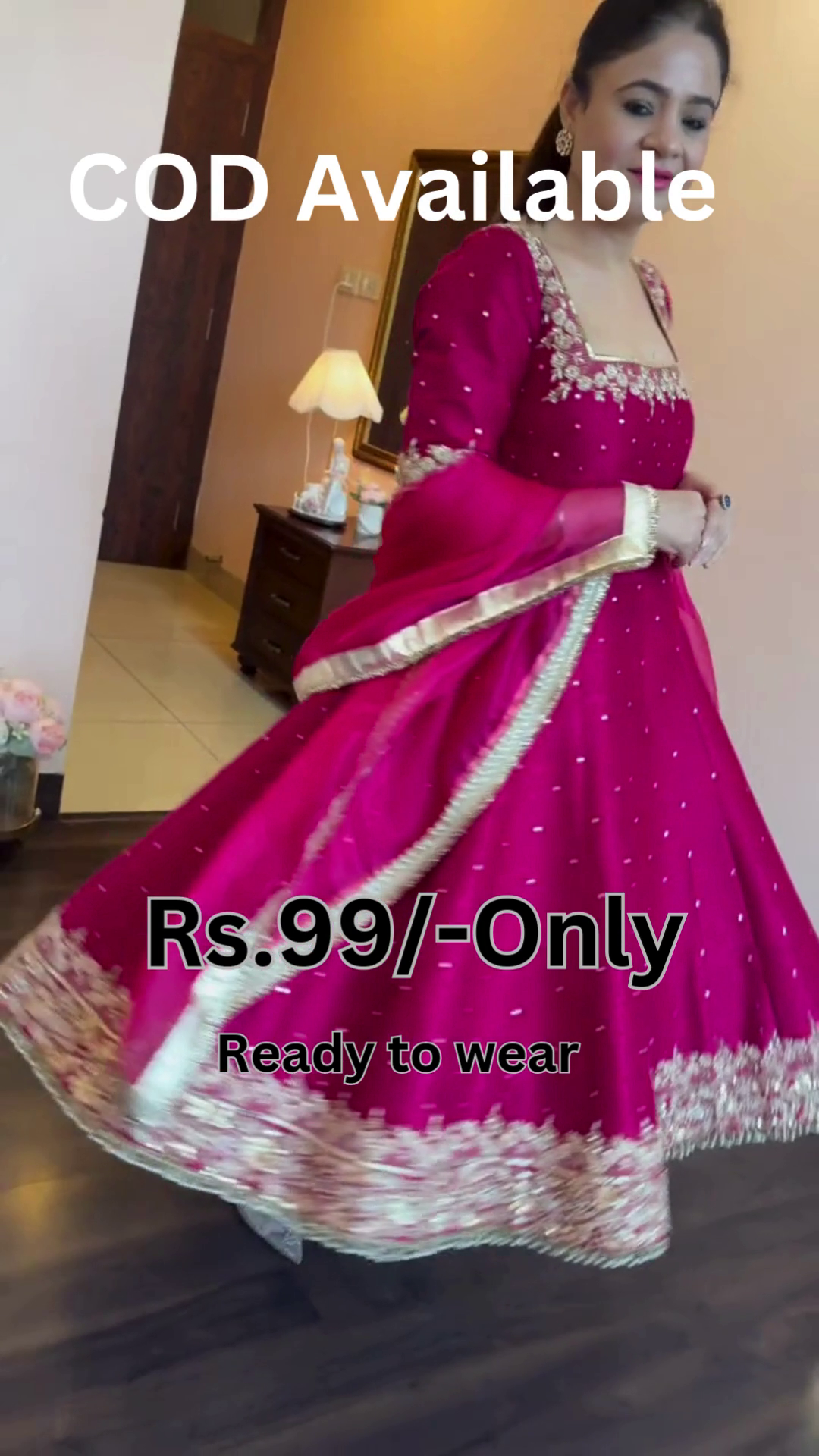 Pink Anarkali Suit – Graceful Festive Wear with Modern Elegance