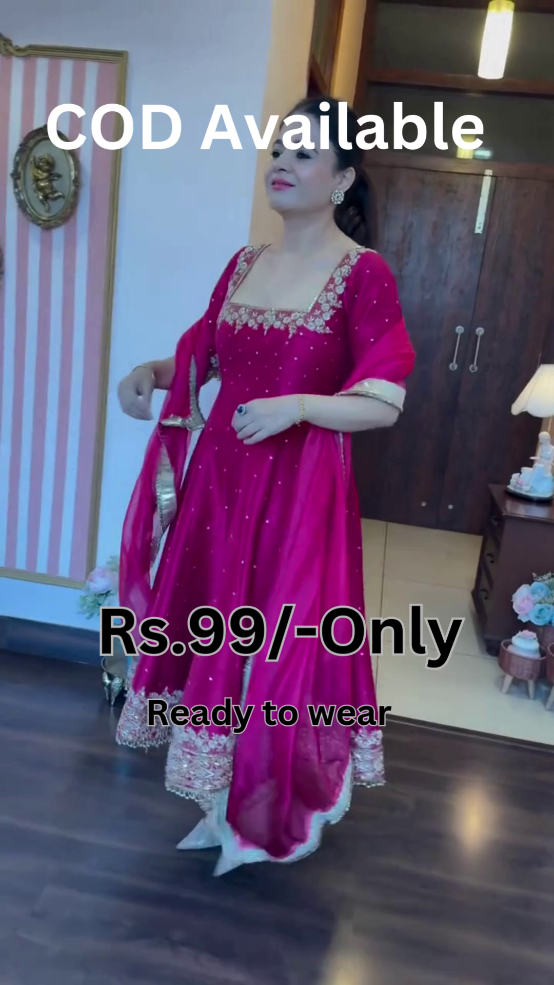 Pink Anarkali Suit – Graceful Festive Wear with Modern Elegance
